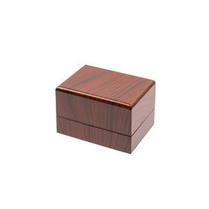 Manyetik lüks LED ahşap yüzük kutusu takı organizatör ekran saklama ambalaj kutusu - Product Image 5