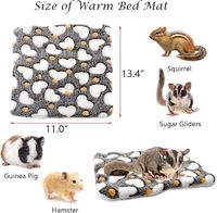 Ensemble de 3 hamacs suspendus pour petits animaux, tunnel et lit, tapis de nid chaud, accessoires de cage pour petauh, furet, cochon d'Inde