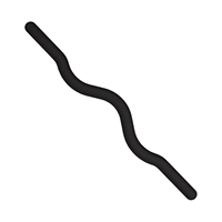 Barre de musculation ergonomique antidérapante en silicone réglable pour fitness et musculation, barre ondulée durable anti-roulement