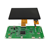 Écran LCD TFT haute luminosité 7 pouces 1024x600 1000 nits LVDS 40 broches, module d'affichage 7 pouces IPS, carte pilote d'écran tactile en option