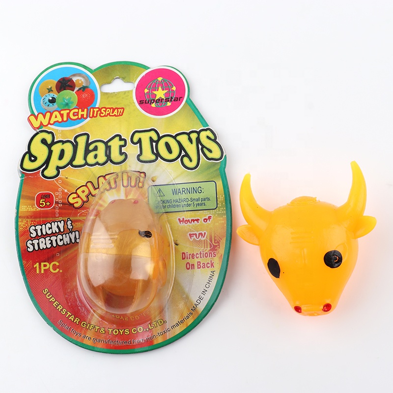 Антистрессовая декомпрессионная шариковая вентиляционная игрушка разбивает различные стили Головы Быка брызги игрушки мяч для стресса игрушки для детей