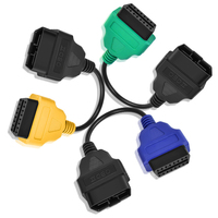 Conector OBD para Auto, Juego Completo de 6 Cables Adaptadores OBD para Escaneo de ECU, Compatible con Fiat Multi EcuScan OBD2