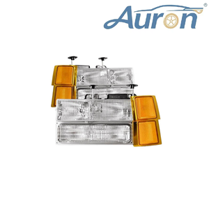 OE AURON 1994-1999 Chevrolet Silverado Auto Headlight Kit-White 6000K 6000 Lumens 12V 55W <b>Plug</b> Play New 1-Year Lamp <b>Light</b> - Product Image 1