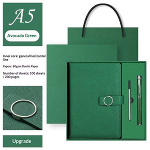 Set de Regalo de Cuaderno de Tapa Dura de Cuero PU de Lujo, Impresión de Logotipo Personalizado en Relieve, Agenda A5, Bolígrafo - Artículo Promocional Premium, Color Personalizado - Product Image 2