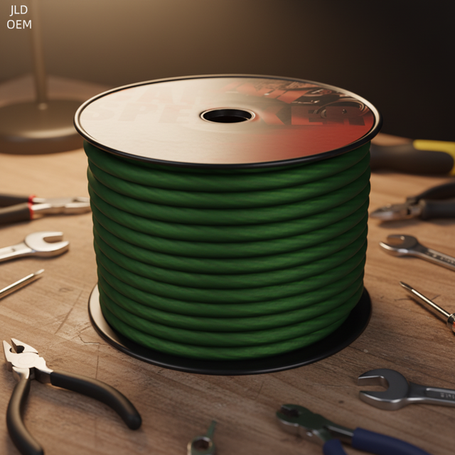 JLD American Standard Professional 4AWG clear Jacket 2core 100ft OEM Brand Pure Copper OFC Car Audio Cable Customized
