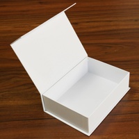Boîte carrée personnalisée de style livre avec fermeture magnétique, petite taille, pour cadeau de bougie et artisanat, impression de logo personnalisée