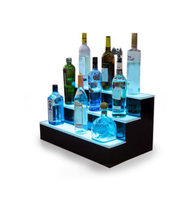 Support de présentation en acrylique LED transparent de haute qualité, moderne et écologique, en PMMA, avec base pour bar, vente en gros