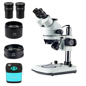 3.5X-180X Reparación de placa base Lámpara LED Iluminación <span class=keywords><strong>Microscopio</strong></span> Trinocular Cámara de video digital Hoja de <span class=keywords><strong>microscopio</strong></span> de vidrio óptico 20X Ojo - Product Image 1