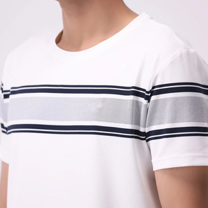 T-shirts pour hommes en coton polyester, couleur personnalisée, légers, en gros, t-shirts blancs à col rond et manches courtes à prix abordable - Product Image 2