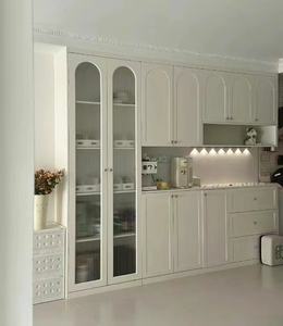 Meubles de chambre à coucher de style américain Armoire en bois Laquée Armoire en bois massif avec verre - Product Image 1