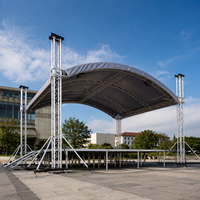 Système de treillis circulaire en aluminium pour scène de concert en plein air, treillis pour DJ, treillis pour événements, fabrication de treillis