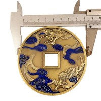 Großhandel Günstiger Preis Vergoldete Metallkunsthandwerk Souvenir 3D Challenge Coin Antike Kundenspezifische Gedenkmünze Traditionell Modern