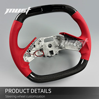 Volant en fibre de carbone avec écran LED intégré personnalisé pour Chevrolet Corvette C8 Stingray Z06 E-Ray 2019-2026, amélioration de l'intérieur