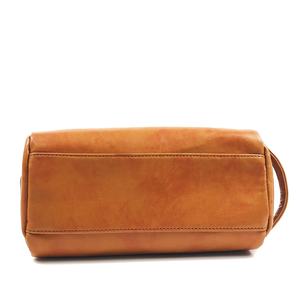 Mango de inodoro de color personalizado que lleva cuero PU impermeable viaje marrón almacenamiento inodoro de mujer bolsa de <span class=keywords><strong>maquillaje</strong></span> - Product Image 4