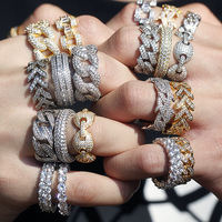 Vente en gros de Moissanite en or massif, bagues AU585 14k, bagues de mariage, bijoux fins, cadeau de mariage pour femmes, taille personnalisée