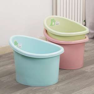 Baignoire pour bébé de grande taille en plastique épaissi multifonctionnelle pour les tout-petits et les nourrissons, utilisation en intérieur avec rétention de chaleur à 360 degrés - Product Image 2