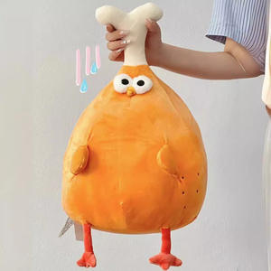 Peluche Súper Suave 100% Poliéster 'Dai Mengya <span class=keywords><strong>Tou</strong></span> Chicken Leg Chicken' (Pollo de Fruta) - Relleno de Algodón PP Ajustable - Product Image 5