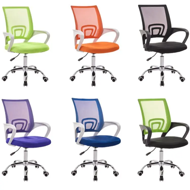 Chaises de réception de bureau pour adulte, siège pivotant, en maille confortable, bon marché, pour ordinateur, enseignants et enseignants