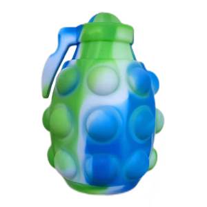 Nuevo diseño niños 3D grado alimenticio silicona Granada forma ecológica inflable alivio del estrés Push Bubble Pop juguetes sensoriales para el estrés - Product Image 1