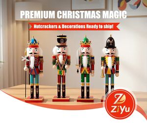 Grande figurine de soldat <span class=keywords><strong>casse</strong></span>-<span class=keywords><strong>noisette</strong></span> en bois de 1,2 m, style américain, décoration de Noël créative pour la maison, le magasin, l'hôtel - Product Image 6