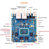 Ordinateur monocarte Orange Pi 6 Plus 16 Go 32 Go 64 Go LPDDR5 CIX CD8180 CD8160 12 cœurs 45 Tops pour le développement de l'IA
