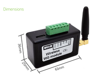 Module d'interface Wiegand sans fil / Convertisseur WG Récepteur et émetteur pour contrôle industriel PLC 220V