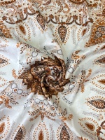 Foulard carré en soie imprimé léopard 65x65cm, tissé jacquard, impression numérique, cadeau OEM, style décontracté pour femme, foulard en soie personnalisé, vente en gros