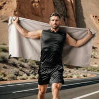 Serviette de sport tissée vierge à séchage rapide imprimée sur mesure pour sublimation pour les sports de plein air et la salle de sport Serviette imprimée avec logo