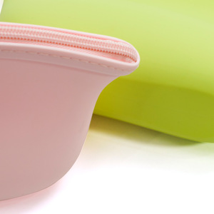 Pochette cosmétique élégante en silicone, étanche et anti-poussière, mini pochette de rangement résistante à l'usure et porte-monnaie - Product Image 3