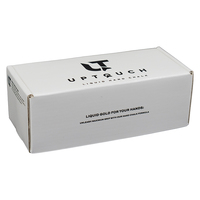 Boîte d'expédition rectangulaire personnalisée en carton ondulé, écologique et recyclable, avec design avion, pelliculage brillant et gaufrage, pour l'expédition de vêtements