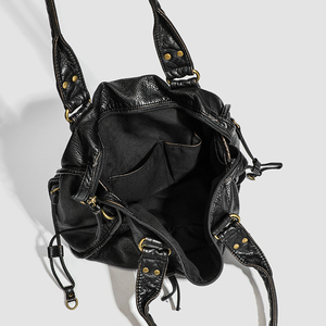 <span class=keywords><strong>Sac</strong></span> fourre-tout en <span class=keywords><strong>cuir</strong></span> PU <span class=keywords><strong>souple</strong></span> délavé style vintage pour <span class=keywords><strong>femme</strong></span>, grande capacité, multi-poches, <span class=keywords><strong>sac</strong></span> à bandoulière quotidien, vente en gros - Product Image 6