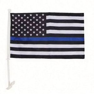 ธงรถยนต์แบบหนีบหน้าต่าง 3 ชั้น กันน้ำ ลายแบบกำหนดเอง พิมพ์สองด้าน ลายธงชาติทุกประเทศ น้ำหนัก 110 กรัม ผลิตจากผ้าโพลีเอสเตอร์ถัก สไตล์ธงชาติอเมริกา - Product Image 1