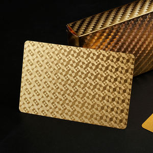 Cartes à jouer personnalisées <span class=keywords><strong>en</strong></span> or 999, 100 <span class=keywords><strong>dollars</strong></span>, <span class=keywords><strong>en</strong></span> plastique, différentes versions, cartes de poker plaquées or 500 <span class=keywords><strong>euros</strong></span> - Product Image 4