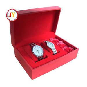 Boîte d'ornement bague boucles d'oreilles collier en velours de luxe avec logo personnalisé emballage créatif boîte de montre bijoux pendentif boîte cadeau - Product Image 1