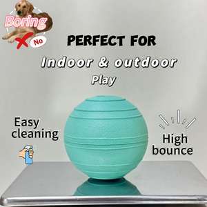 LY 2026 Nouveaux jouets à mâcher modernes pour animaux de compagnie, balle pour chien en mousse EVA écologique avec design à trous, pour le jeu interactif en extérieur et les sacs de transport de vacances - Product Image 3