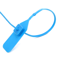 Sceau de sécurité en plastique de type drapeau PN-PS2112 avec poignée de traction et marquage de numéro de série personnalisé