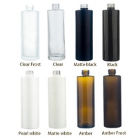 Emballage de Luxe Bouteille en Verre Dépoli 100ml 120ml 150ml Pompe en Plastique avec Bouchon Doré pour Lotion, Sérum Soin de la Peau, de Haute Qualité à Base Épaisse