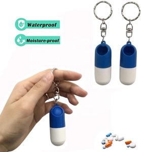 Nhựa Không Thấm Nước Xách Tay Sơ Cứu Keychain <span class=keywords><strong>Pill</strong></span> Trường Hợp - Product Image 6