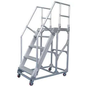 Work Platform Stair Step/stair And Platform System/aluminum Step Ladder Platform