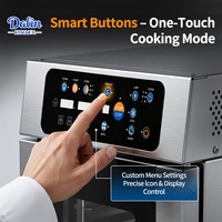 Four à convection professionnel pour la restauration, four combiné 5 plateaux GN 1/1, four vapeur électrique pour la cuisson en cuisine commerciale