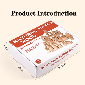 Hot Modern Times Customized Payment 100 PCS Natural Wood DIY New Design Assemblable Block Set Fancy Wholesale Toys for Kids Boys - Product Image 5