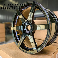 Jantes forgées pour voitures de tourisme, 6 branches, noir, chrome, 17-22 pouces, 5x112, 5x114.3 pour BMW, Benz, Tesla, Porsche, JDM