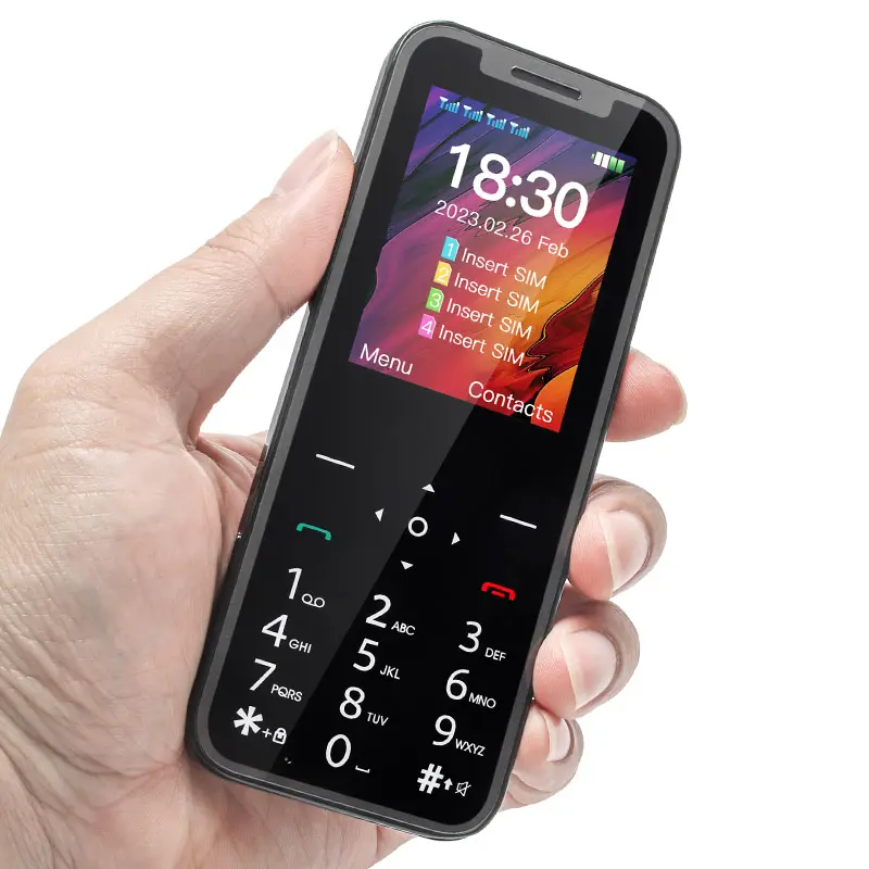 SOYES A6 супер крошечный 2G GSM с функцией телефона 2,4 дюймов 1200 мАч батарея 4 SIM 4 резервные мини-целлюлары