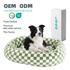 Camas Redondas Ortopédicas de Espuma Viscoelástica para Perros Grandes y Gatos, Cojines Lavables con Funda Extraíble, Cama Personalizada para Perros - Product Image 1