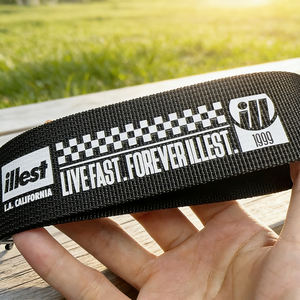 Correa de Muñeca de <span class=keywords><strong>Tela</strong></span> de Poliéster con Logotipo Personalizado de Fábrica Directa, Cordón Corto para Llaves de <span class=keywords><strong>Coche</strong></span> - Product Image 2