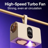 Sèche-linge portable pour les jours de pluie et d'humidité, panneau de commande tactile avec mode UV et minuterie, appareil électroménager intelligent