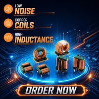 VIIP Weiaipu Inductance personnalisable à double enroulement, serpentin de mode commun 2.3A 264VAC, 180m DCR, 4 broches THT, 1000VAC Hi-Pot