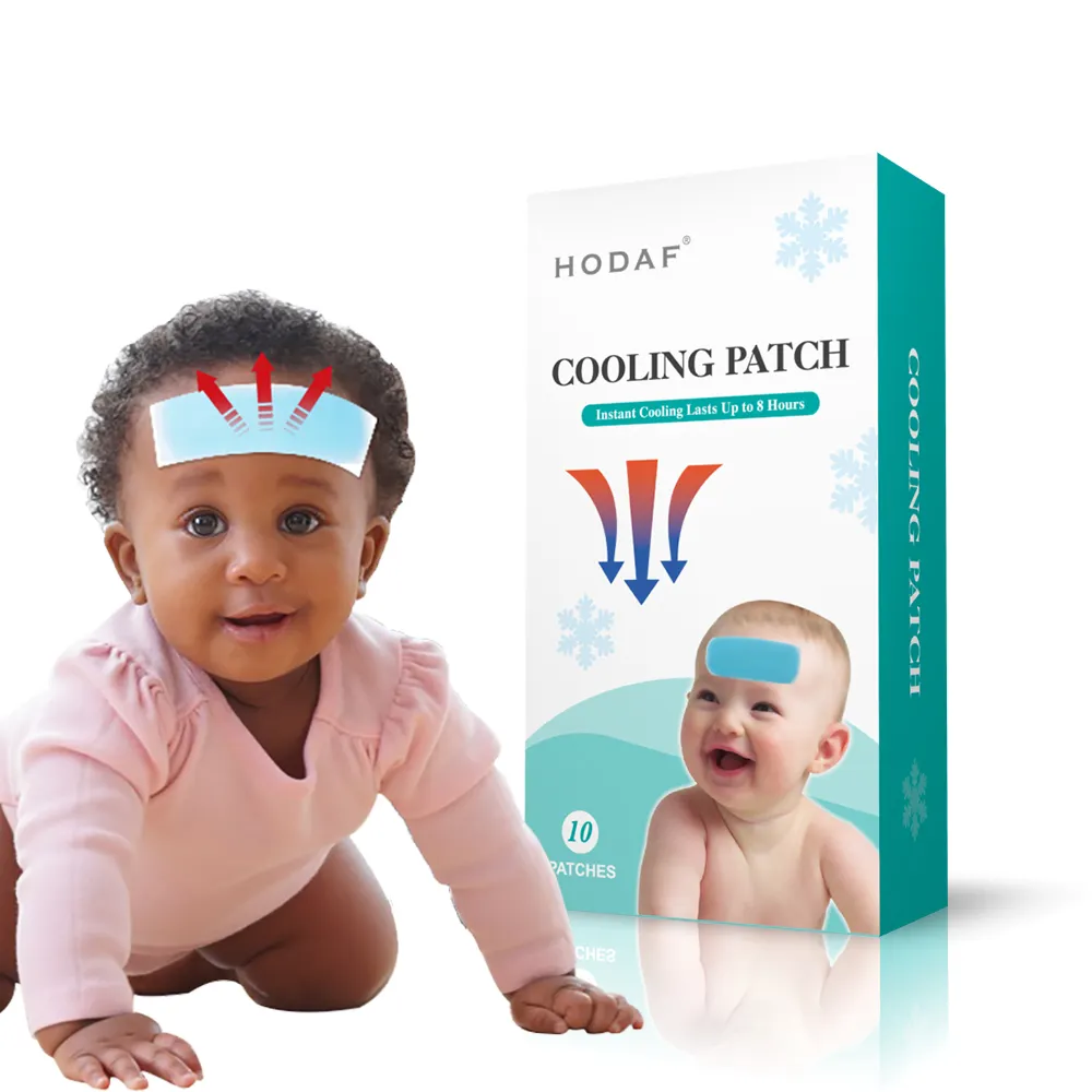 Großhandel Kinder Ice Cooling Gel Patch Hydro gel Baby Stirn für Fieber reduzieren Cool Patch