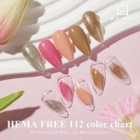 ICE NOVA Prêt à expédier – Kit de gel UV pour ongles, série marron automne, usage domestique, 6 couleurs, 10 ml, ensemble de vernis semi-permanents pour nail art