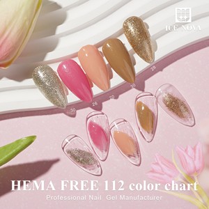 ICE NOVA Prêt à expédier – Kit de gel UV pour ongles, série marron automne, usage domestique, 6 couleurs, 10 ml, ensemble de <span class=keywords><strong>vernis</strong></span> semi-permanents pour nail art - Product Image 3